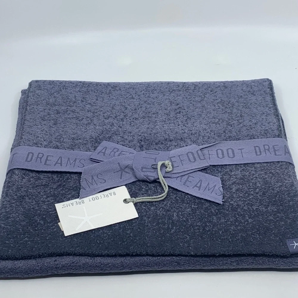 NEW Barefoot Dreams CozyChic Lite Confetti Scarf OS Deep Sea‎ Blue Indigo